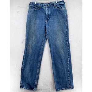 Carhartt FR Jeans Mens 38x34 Blue Flame Resistant Utility Denim FRB004 NFPA 2112